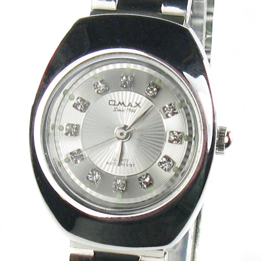 OMAX women's watch Model WP3900 Stainless steel with crystals 7 inch Quartz
